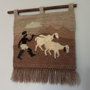 RARE GENUINE MOHAIR TAPESTRY FROM VILLAGE OF LETHOSO